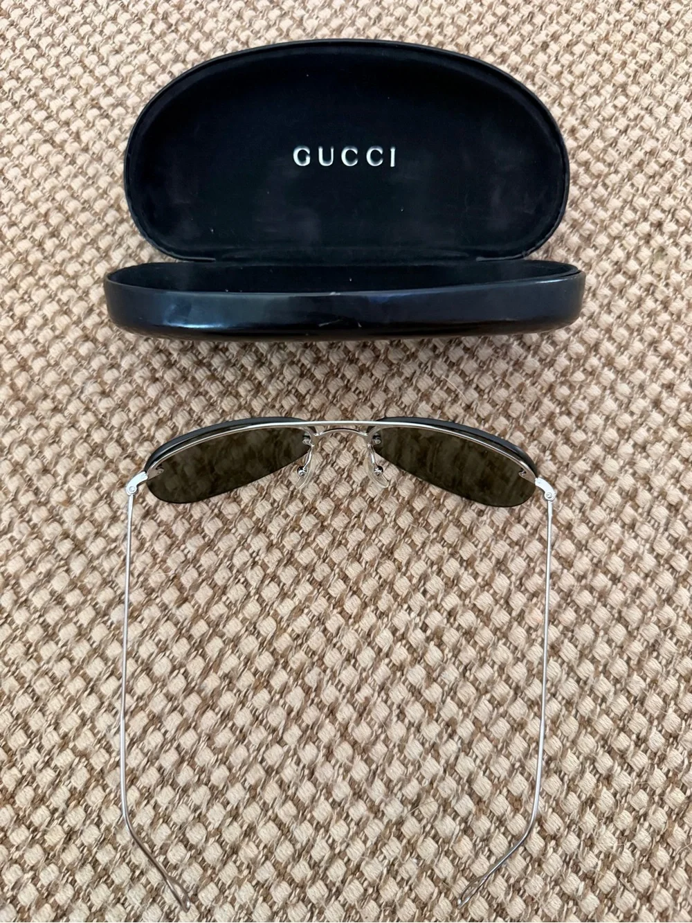 Vintage Gucci GG mirrored monogram sunglasses